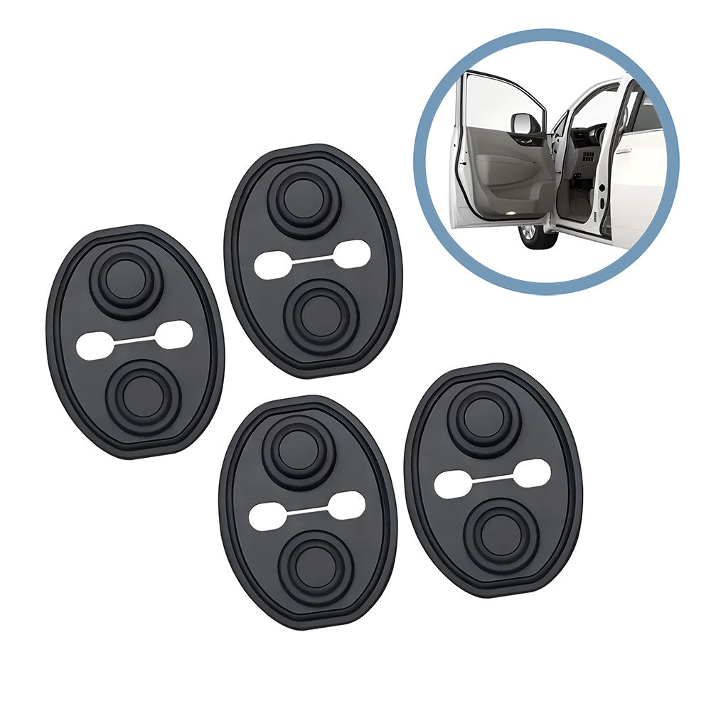 PortiSoft - Set 4 Protecții Anti-Trântire cu Dublu Amortizor din Silicon